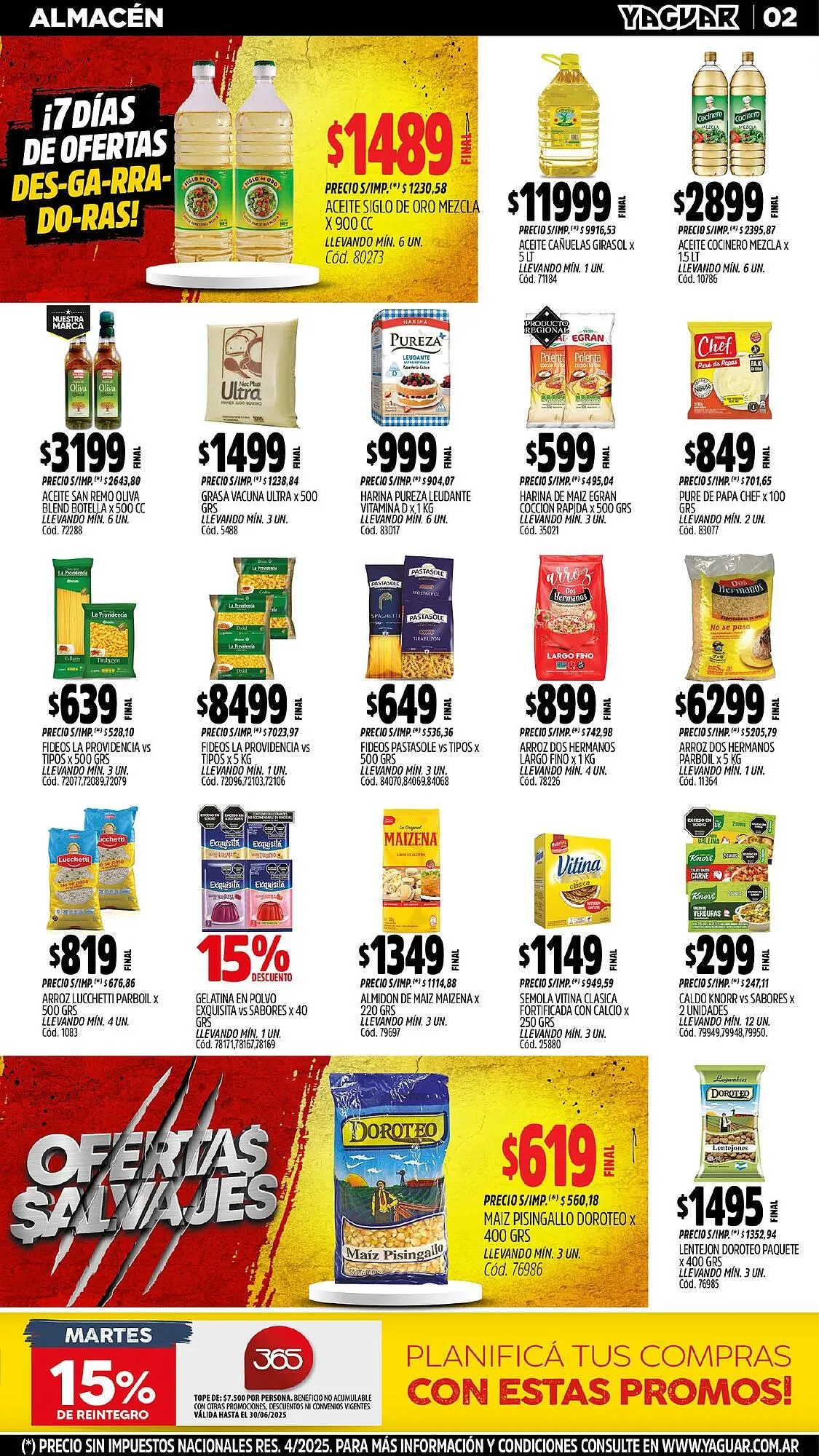 Ofertas de Catálogo Supermercados Yaguar 30 de junio al 6 de julio 2025 - Página 2 del catálogo