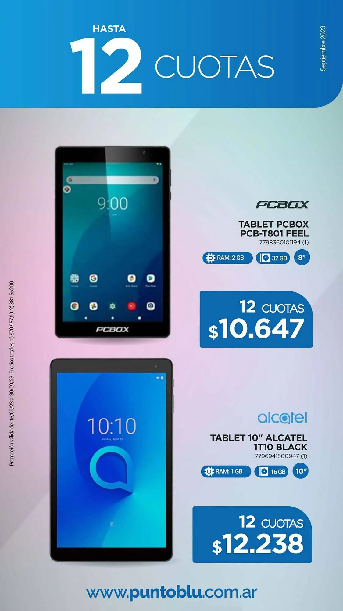 Ofertas de Catálogo Punto Blu 18 de septiembre al 30 de septiembre 2023 - Página 12 del catálogo