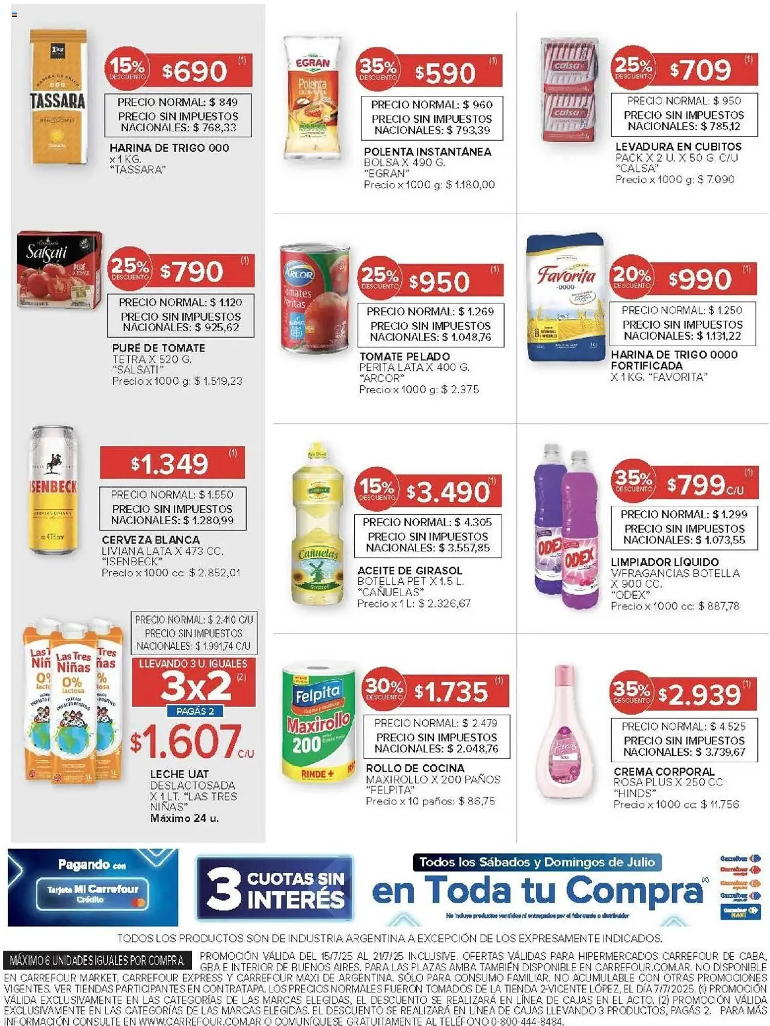 Ofertas de Catálogo Carrefour 15 de julio al 21 de julio 2025 - Página 10 del catálogo