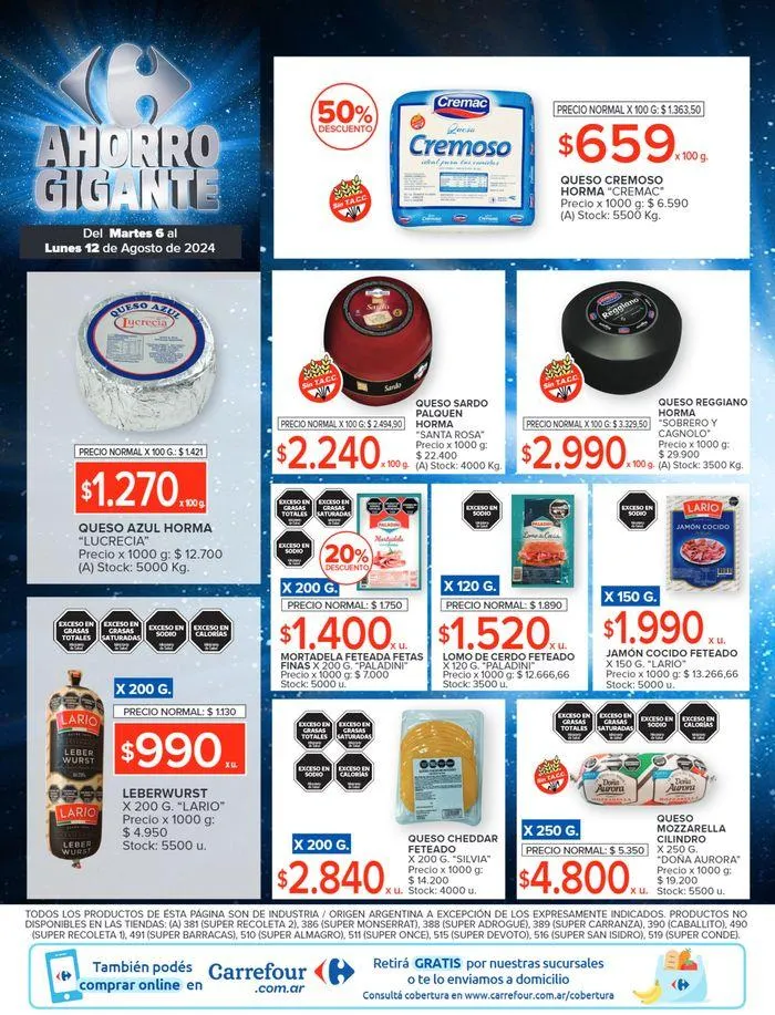 Ofertas de Catálogo Ahorro Gigante Hiper 6 de agosto al 12 de agosto 2024 - Página 5 del catálogo