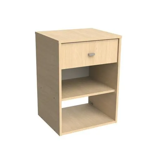 Mesa de luz Juvenil Milenial 1 cajón melamina malta Mosconi