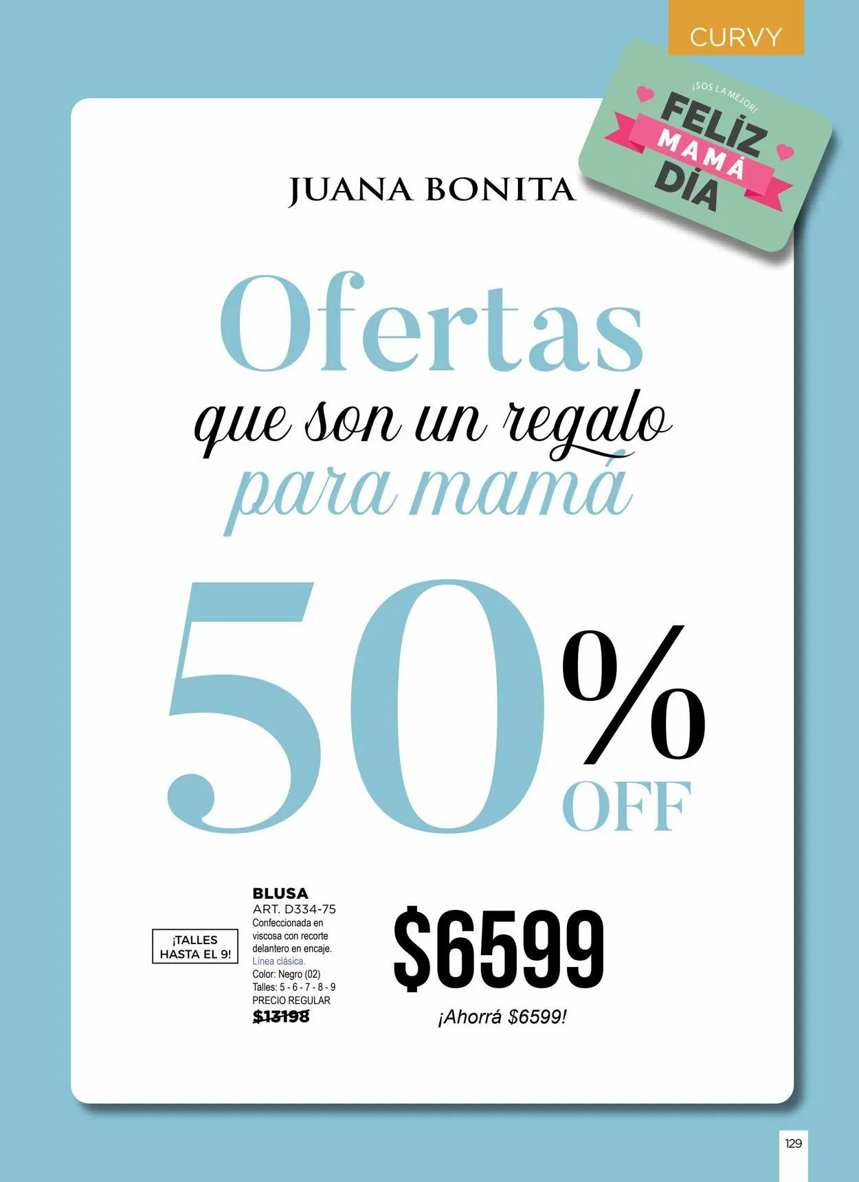 Ofertas de Juana Bonita 7 de septiembre al 30 de septiembre 2023 - Página 129 del catálogo