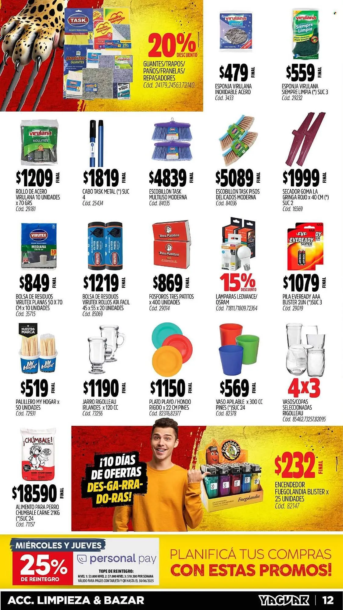 Ofertas de Catálogo Supermercados Yaguar 5 de mayo al 11 de mayo 2025 - Página 12 del catálogo