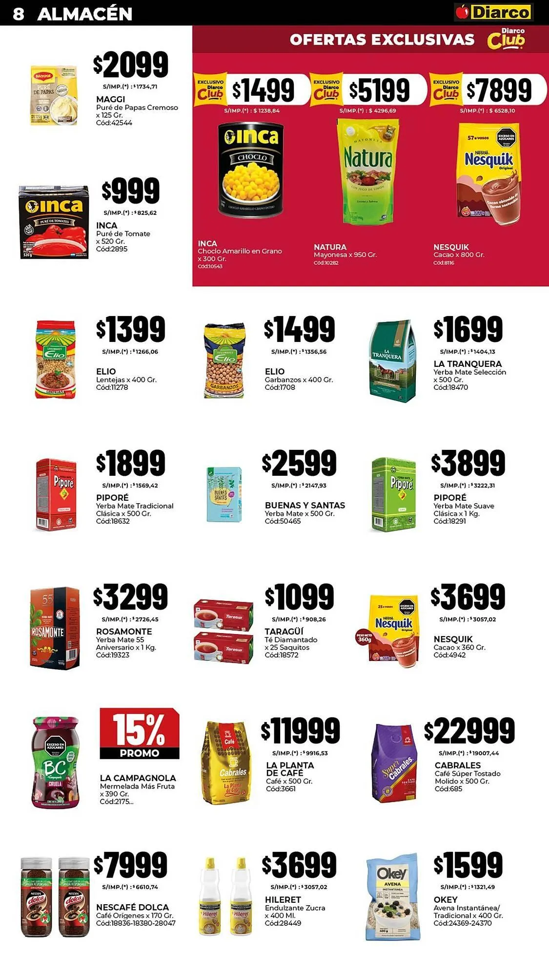 Ofertas de Catálogo Diarco 4 de mayo al 8 de mayo 2026 - Página 8 del catálogo