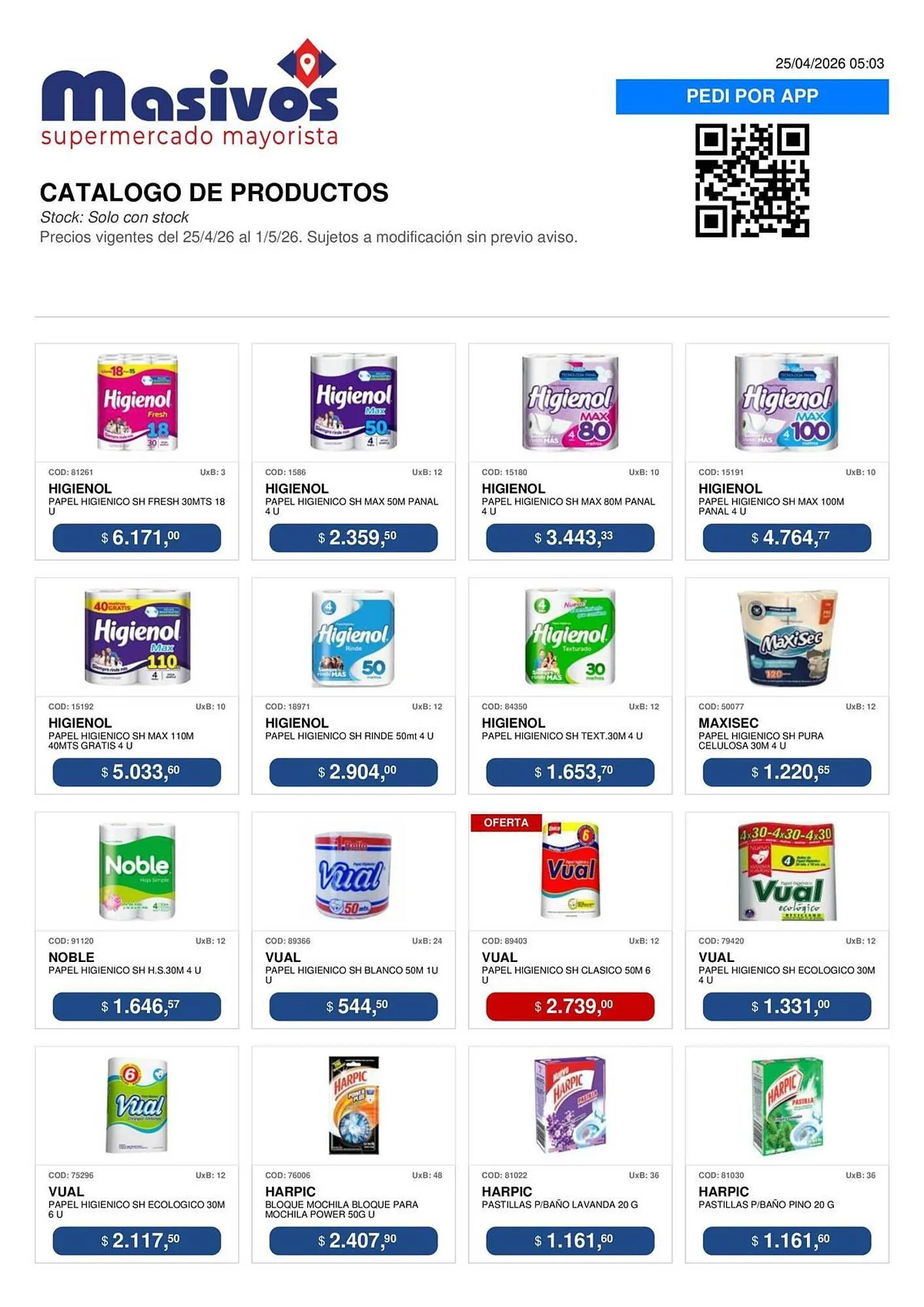 Ofertas de Catálogo Masivos 25 de abril al 1 de mayo 2026 - Página 92 del catálogo