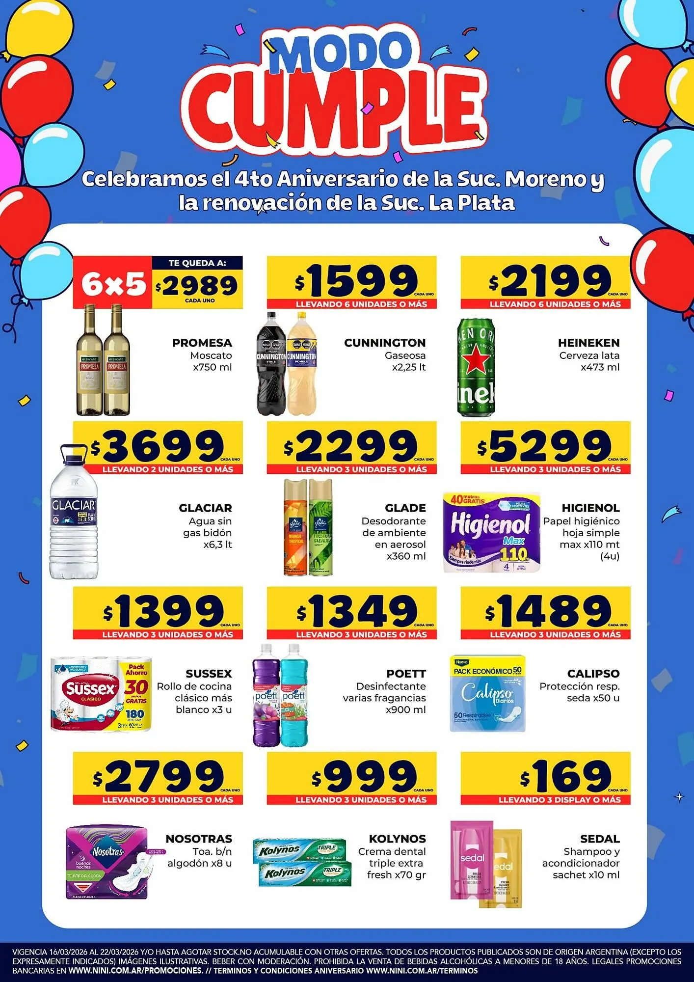 Ofertas de Catálogo Nini Mayorista 16 de marzo al 22 de marzo 2026 - Página 1 del catálogo