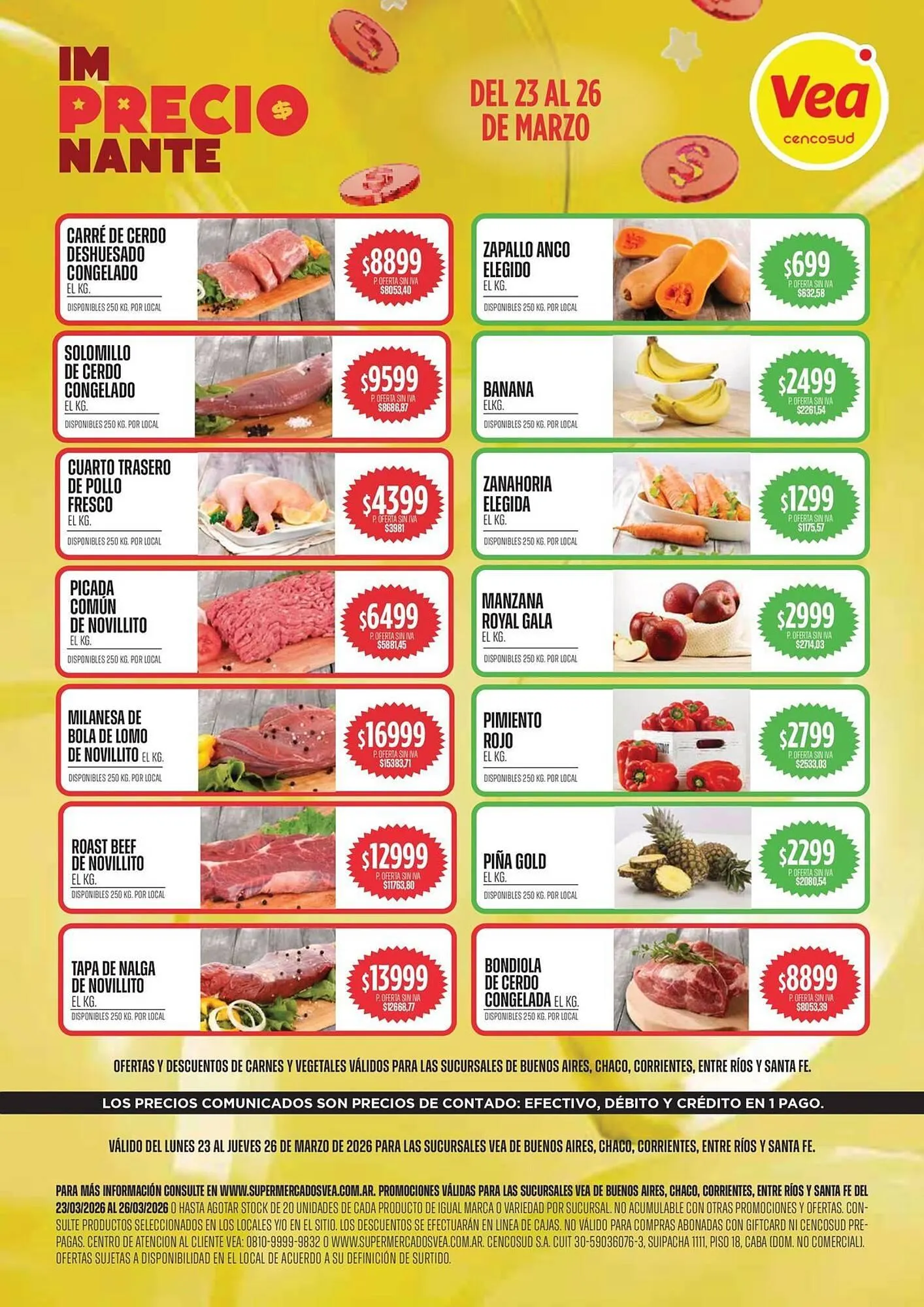 Ofertas de Catálogo Supermercados Vea 23 de marzo al 26 de marzo 2026 - Página 1 del catálogo