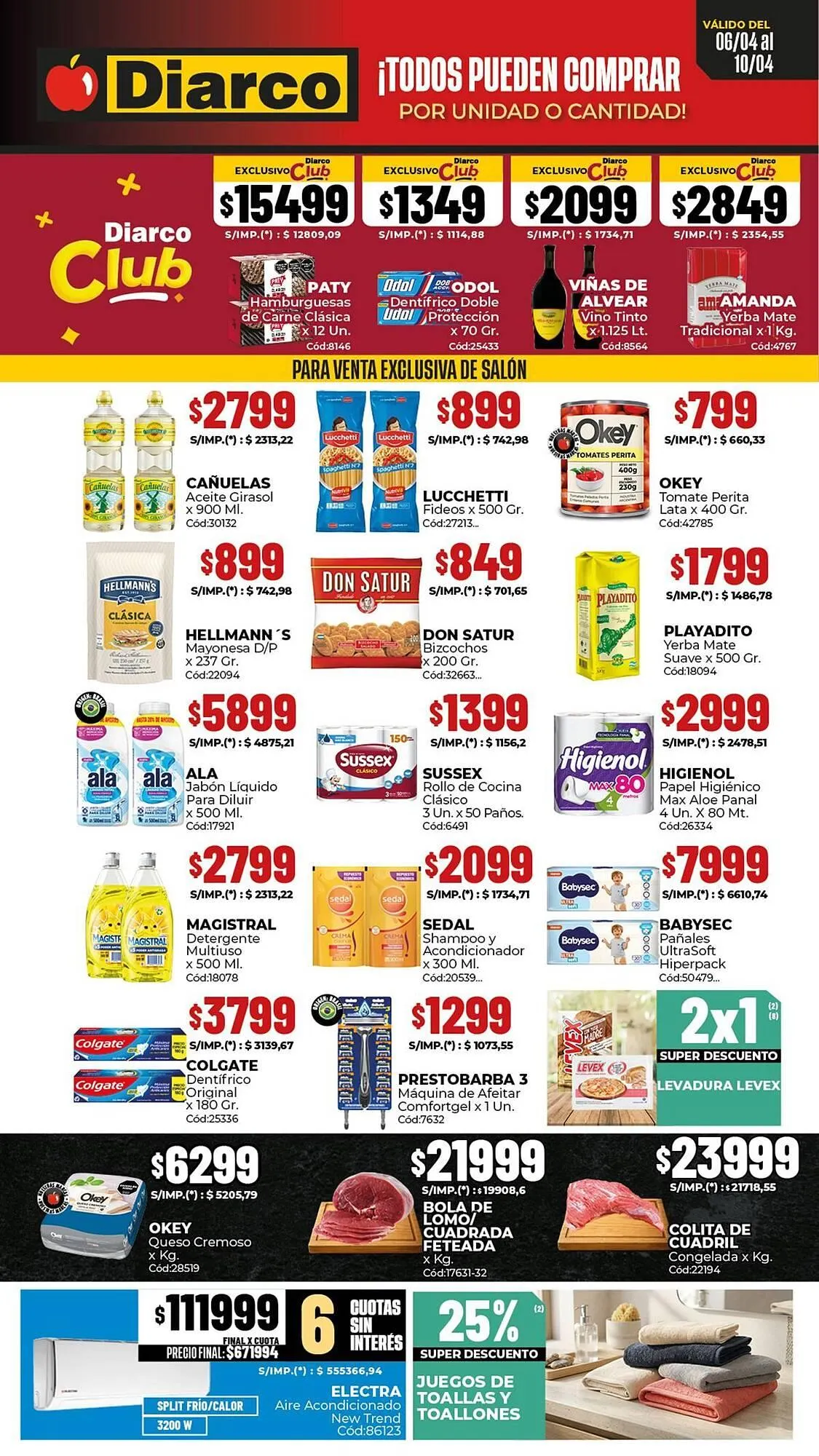 Ofertas de Catálogo Diarco 6 de abril al 10 de abril 2026 - Página 1 del catálogo