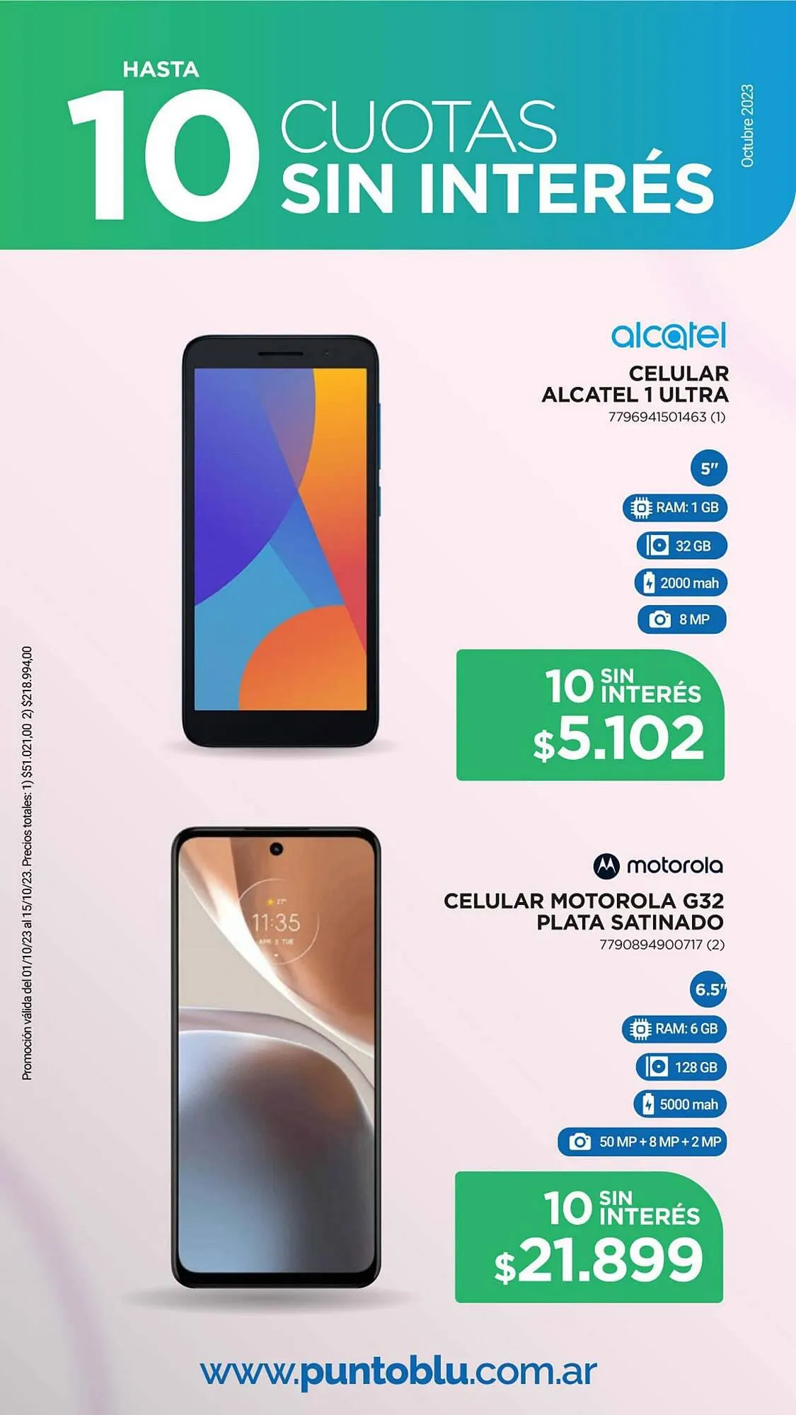 Ofertas de Catálogo Punto Blu 2 de octubre al 15 de octubre 2023 - Página 12 del catálogo