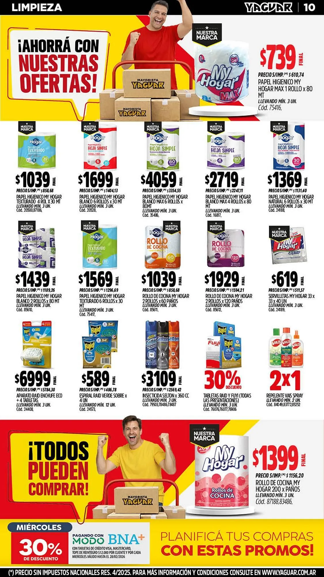 Ofertas de Catálogo Supermercados Yaguar 23 de febrero al 1 de marzo 2026 - Página 10 del catálogo