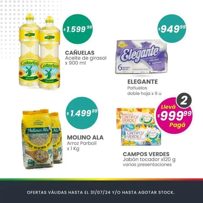 Ofertas de Ofertas Julio Supermercados Arcoiris 9 de julio al 31 de julio 2024 - Página 2 del catálogo