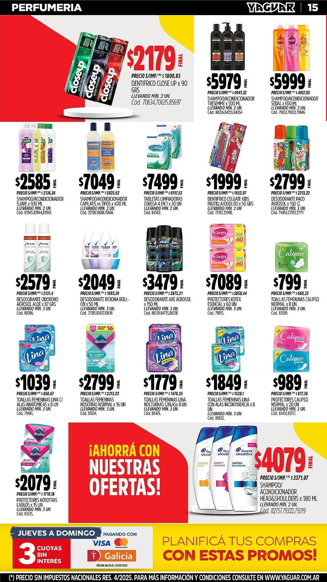 Ofertas de Catálogo Supermercados Yaguar 27 de octubre al 2 de noviembre 2025 - Página 15 del catálogo