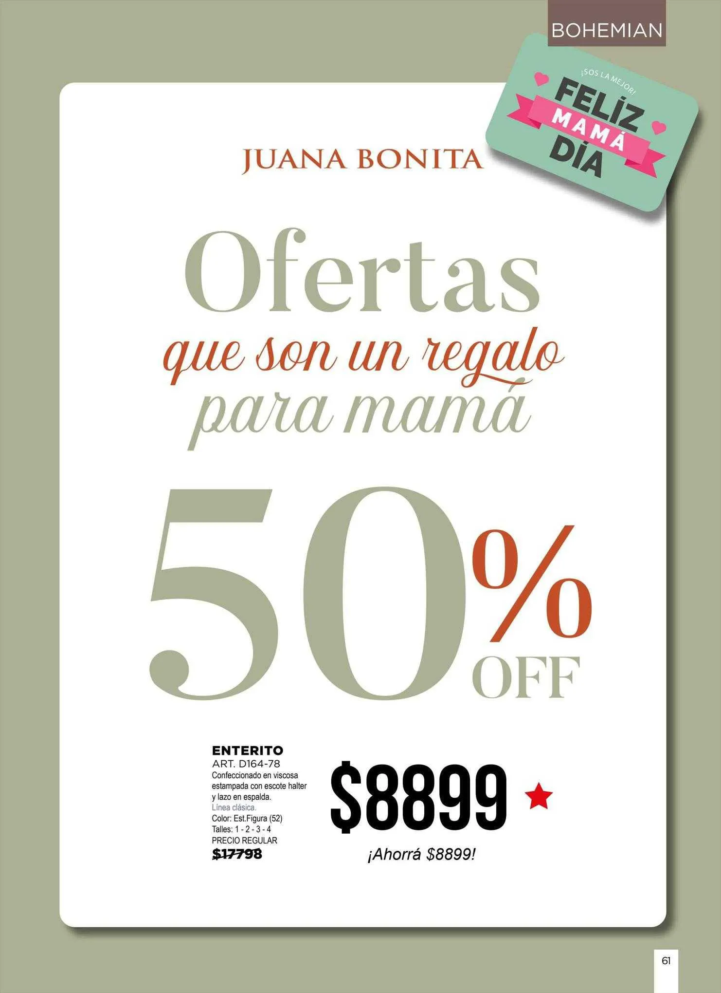 Ofertas de Catálogo Juana Bonita 30 de agosto al 10 de septiembre 2023 - Página 61 del catálogo