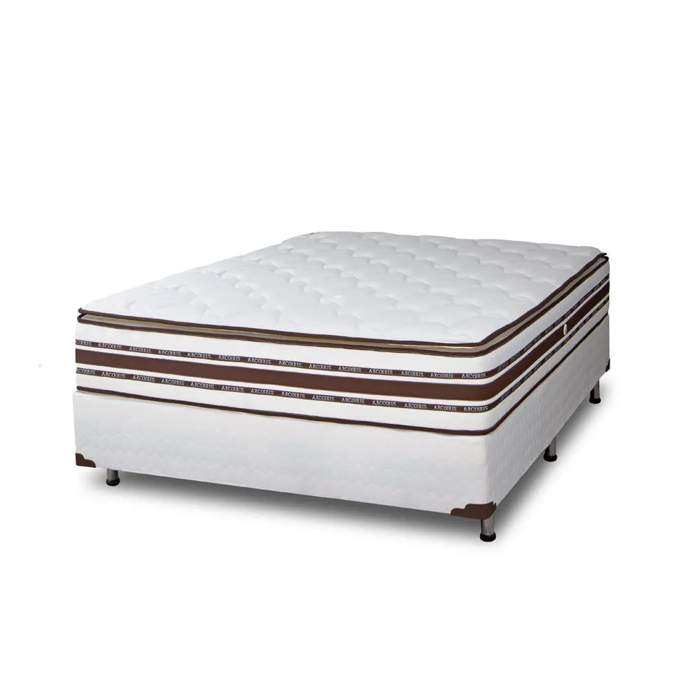 COLCHON Y SOMMIER FOAM NATURE CON PILLOW – 190X150 OFERTA PREMIUM