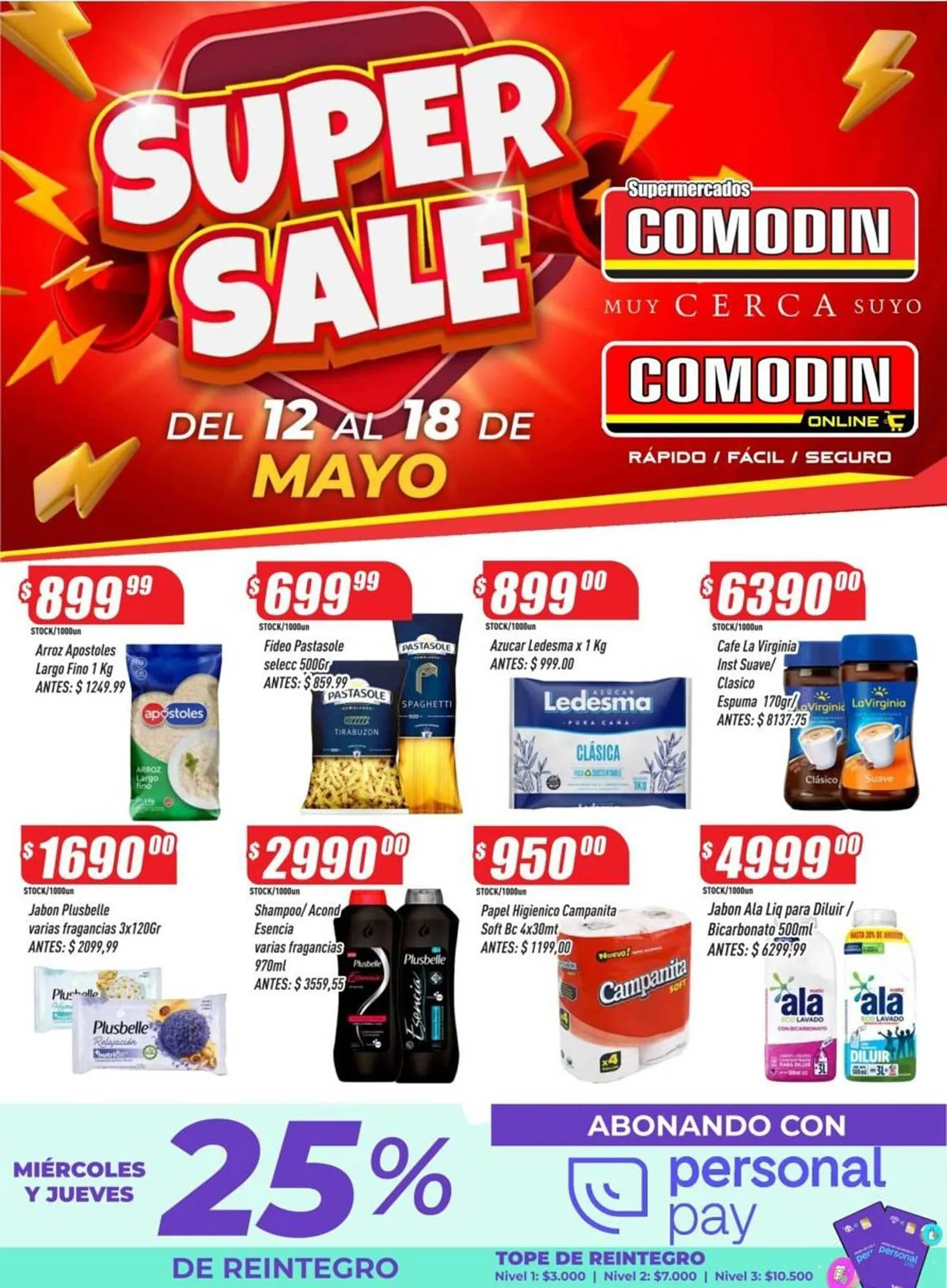 Ofertas de Catálogo Supermercados Comodin 12 de mayo al 18 de mayo 2025 - Página 1 del catálogo