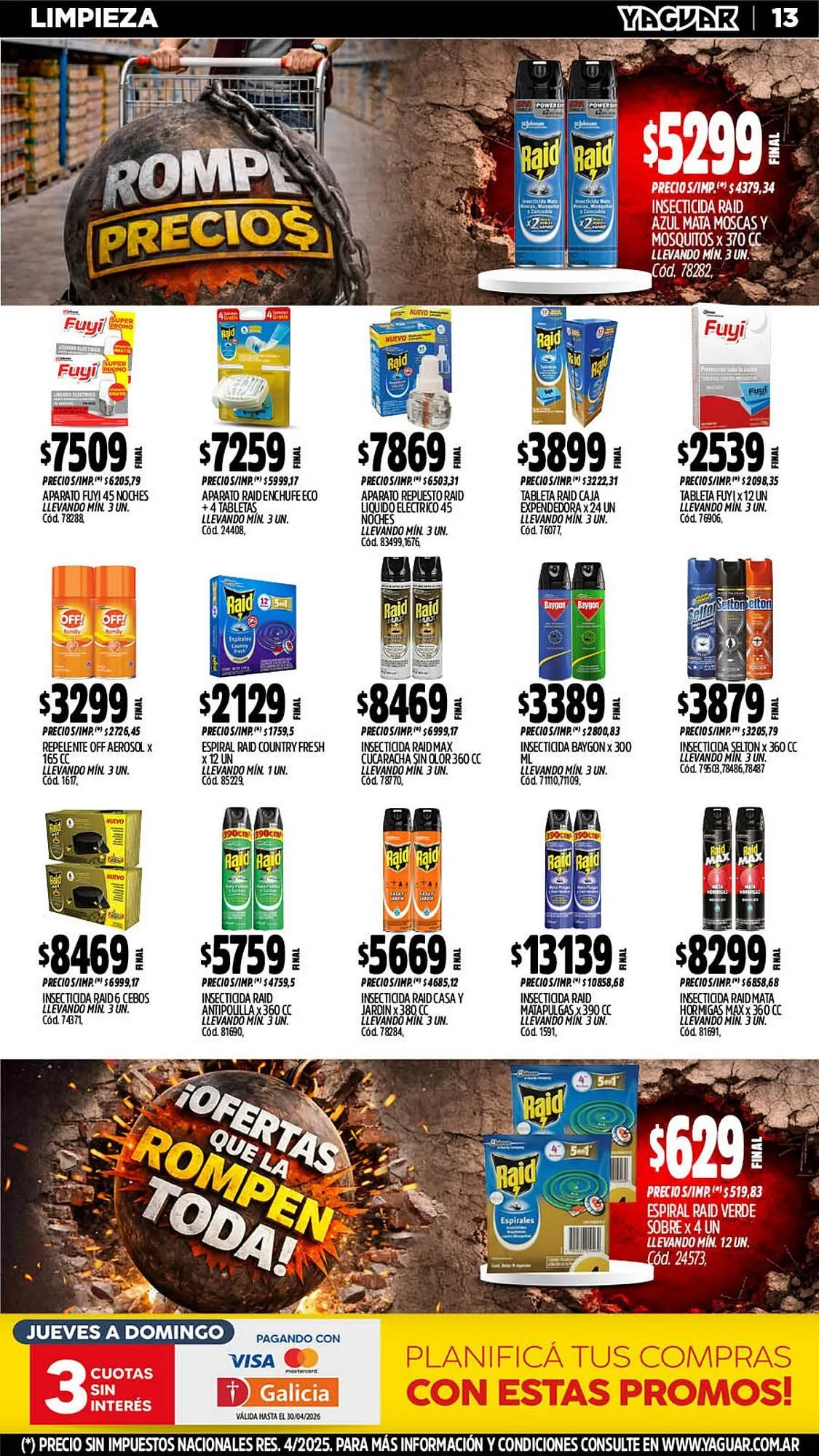 Ofertas de Catálogo Supermercados Yaguar 13 de abril al 19 de abril 2026 - Página 13 del catálogo