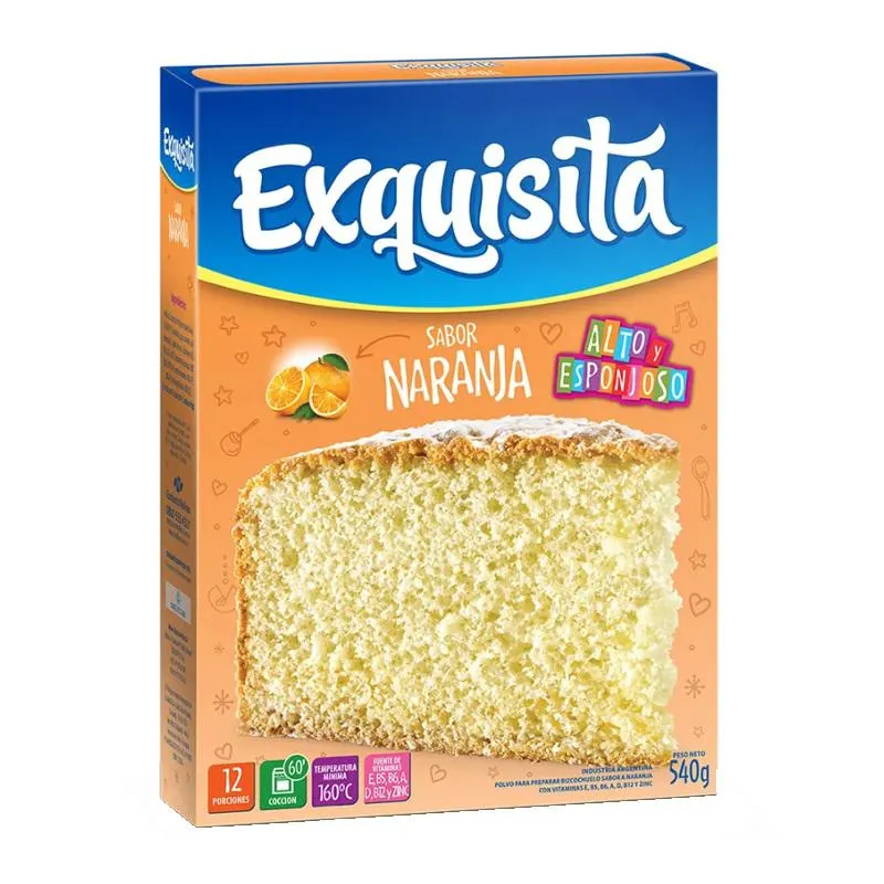 BIZCOCHUELO EXQUISITA ESP NARANJA X 540Grs