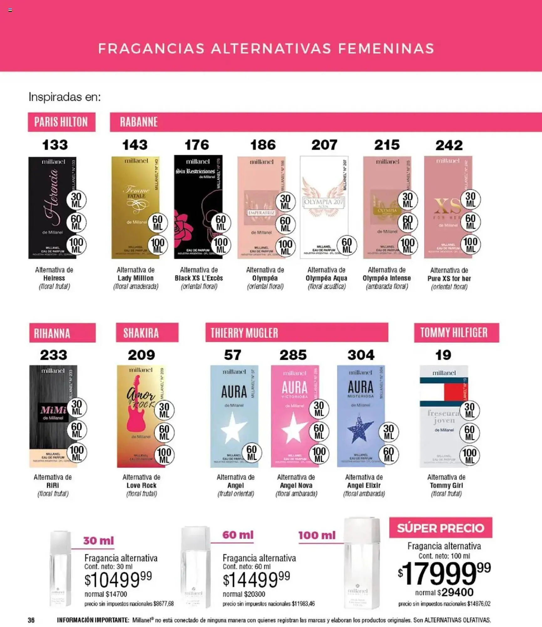 Ofertas de Catálogo Millanel Cosmética 15 de septiembre al 20 de octubre 2025 - Página 36 del catálogo