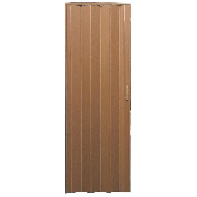 Puerta 80X200 Cm. Plegadiza Pvc 6 mm. Cedro