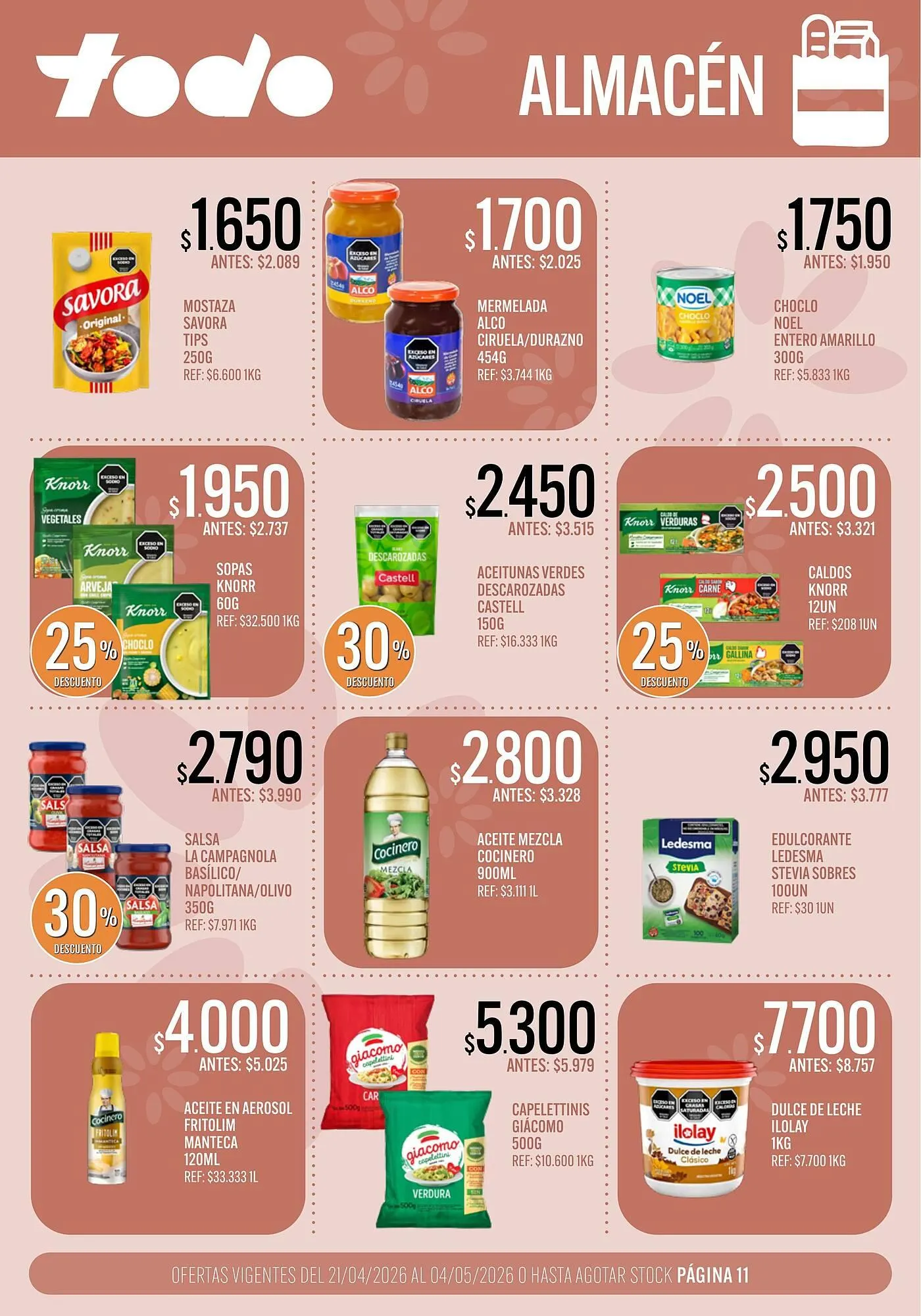 Ofertas de Catálogo Supermercados Todo 21 de abril al 4 de mayo 2026 - Página 11 del catálogo