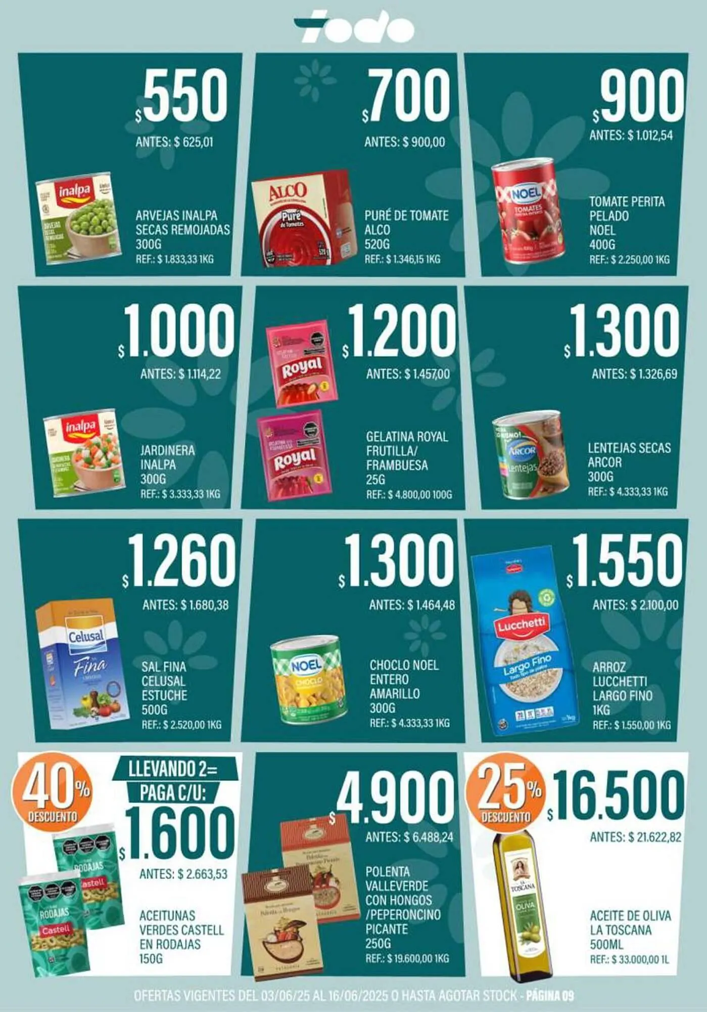 Ofertas de Catálogo Supermercados Todo 4 de junio al 16 de junio 2025 - Página 9 del catálogo