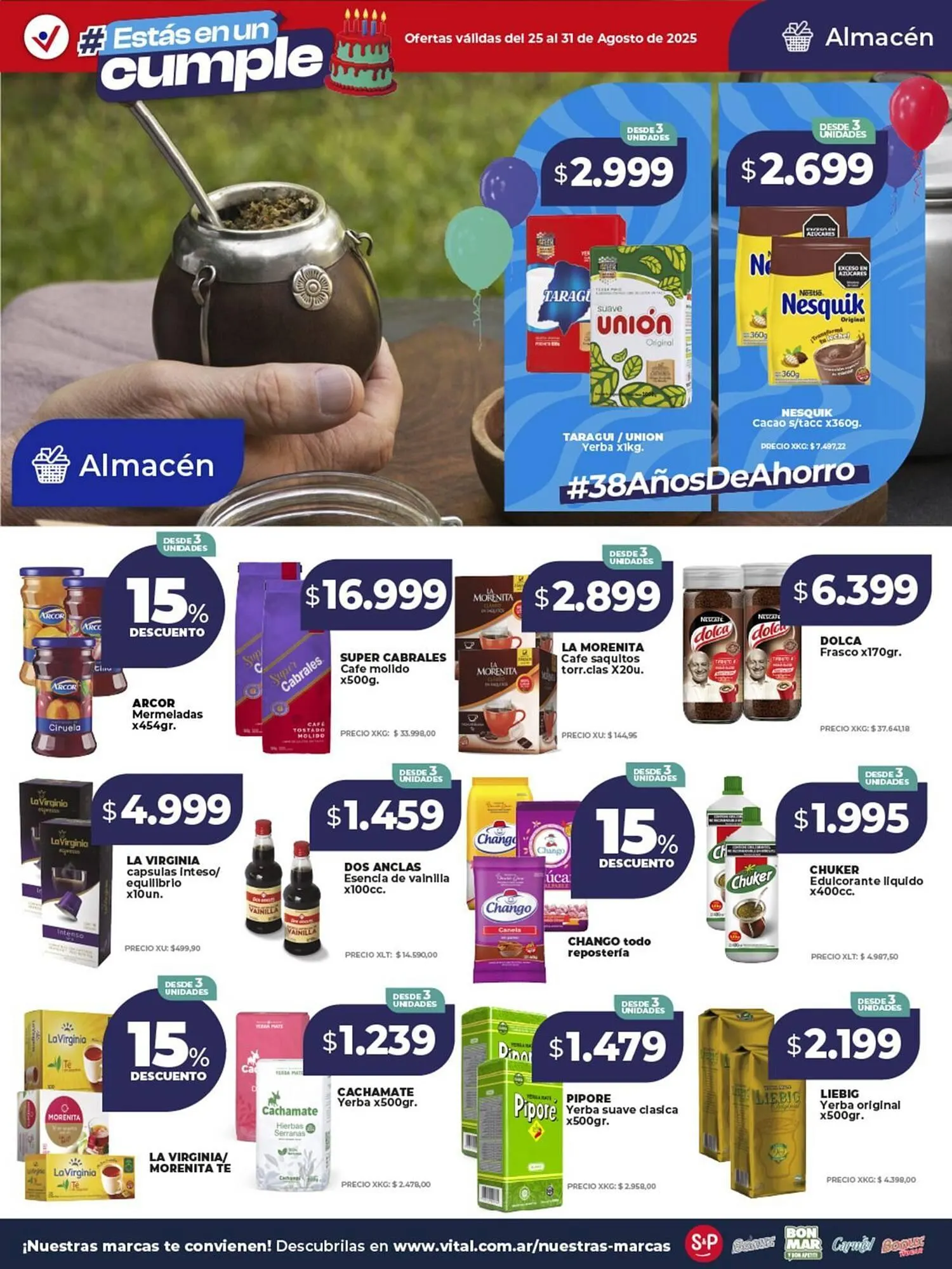 Ofertas de Catálogo Supermayorista Vital 25 de agosto al 31 de agosto 2025 - Página 17 del catálogo