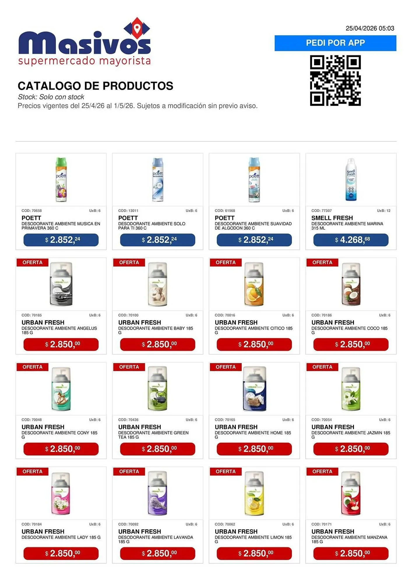 Ofertas de Catálogo Masivos 25 de abril al 1 de mayo 2026 - Página 70 del catálogo