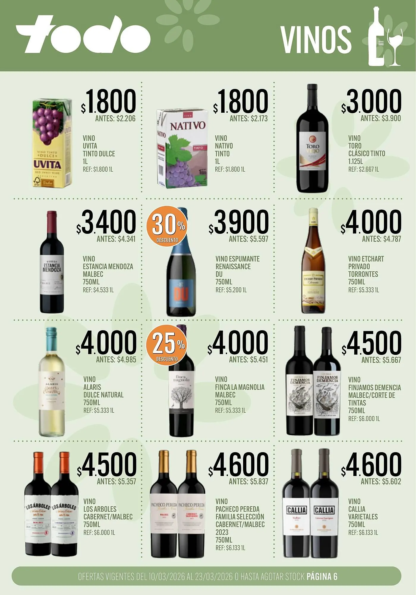 Ofertas de Catálogo Supermercados Todo 10 de marzo al 23 de marzo 2026 - Página 6 del catálogo
