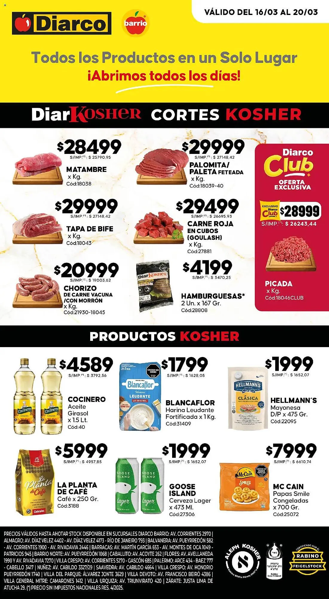 Ofertas de Catálogo Diarco 16 de marzo al 20 de marzo 2026 - Página 1 del catálogo