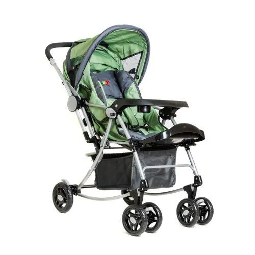 Cochecito Toing Mecedor 8629 Verde y Gris