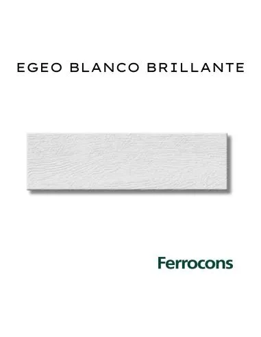 COLORES SOLIDOS REVESTIMIENTO EGEO BLANCO BRILLANTE 8.5X30
