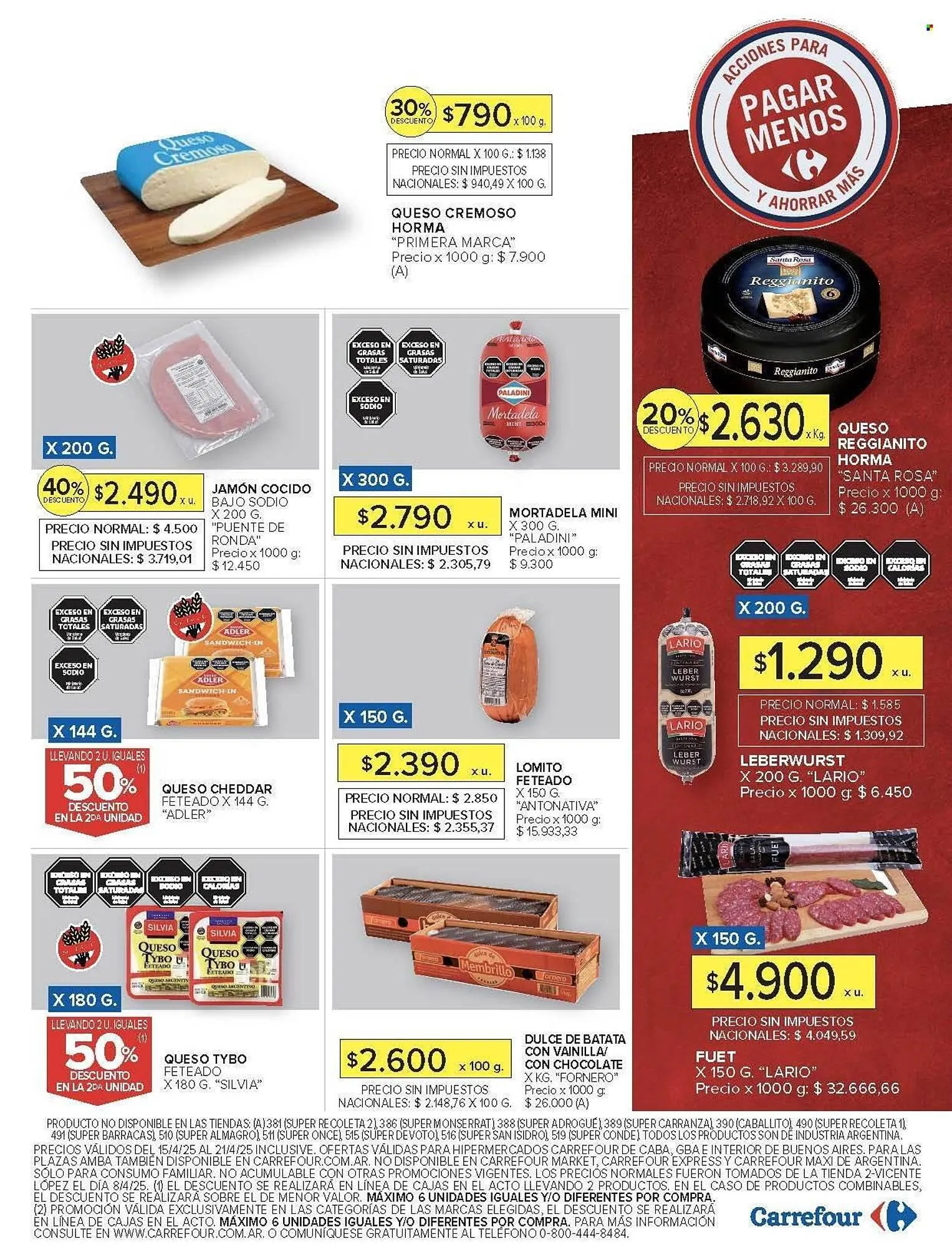 Ofertas de Catálogo Carrefour 15 de abril al 21 de abril 2025 - Página 16 del catálogo
