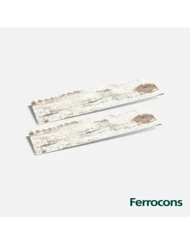 TENDENZA TABLA BRUSHED WHITE 20X120 PORCELANI