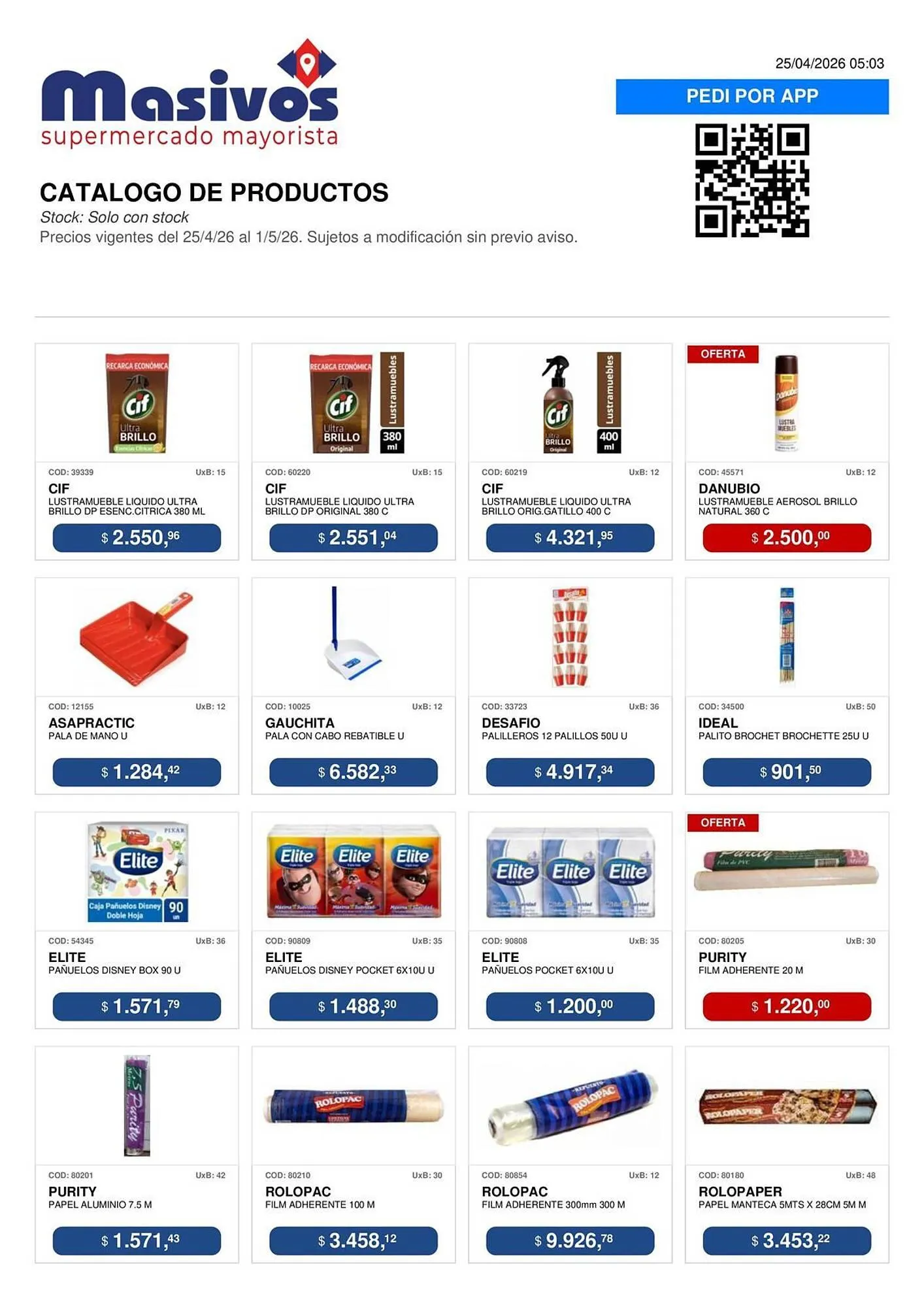 Ofertas de Catálogo Masivos 25 de abril al 1 de mayo 2026 - Página 90 del catálogo