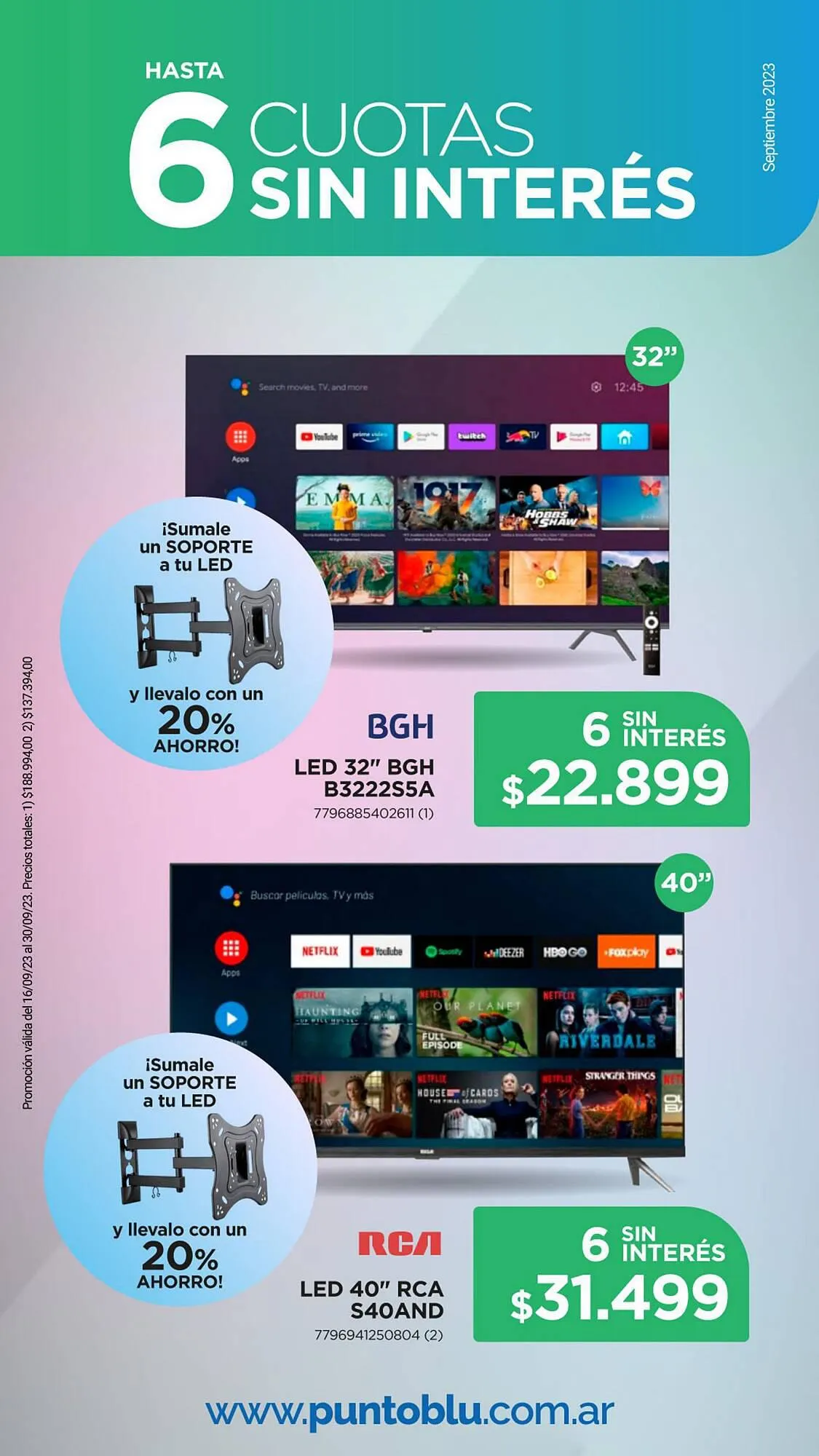 Ofertas de Catálogo Punto Blu 18 de septiembre al 30 de septiembre 2023 - Página 9 del catálogo