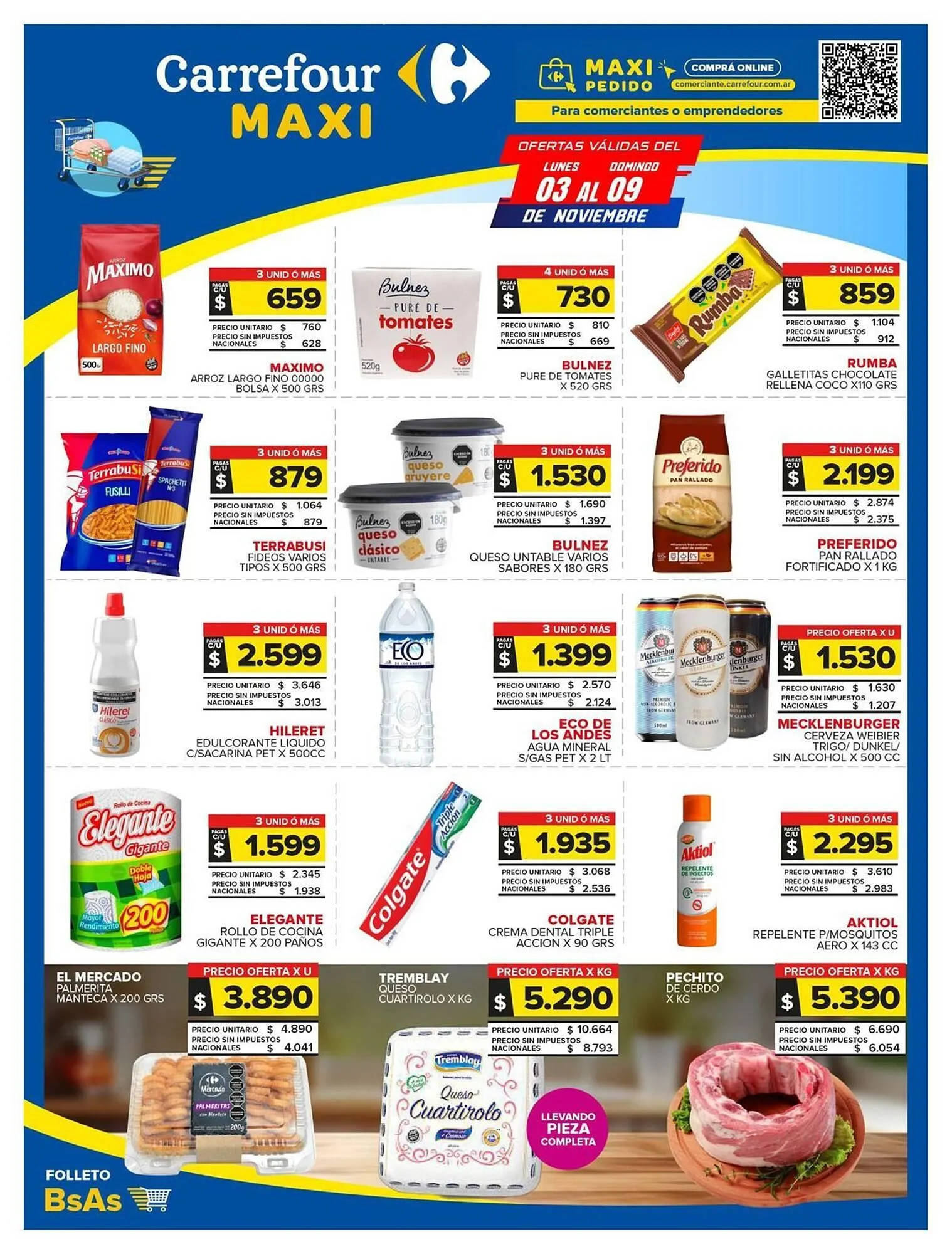 Ofertas de Folleto Carrefour Maxi 3 de noviembre al 10 de noviembre 2025 - Página 1 del catálogo