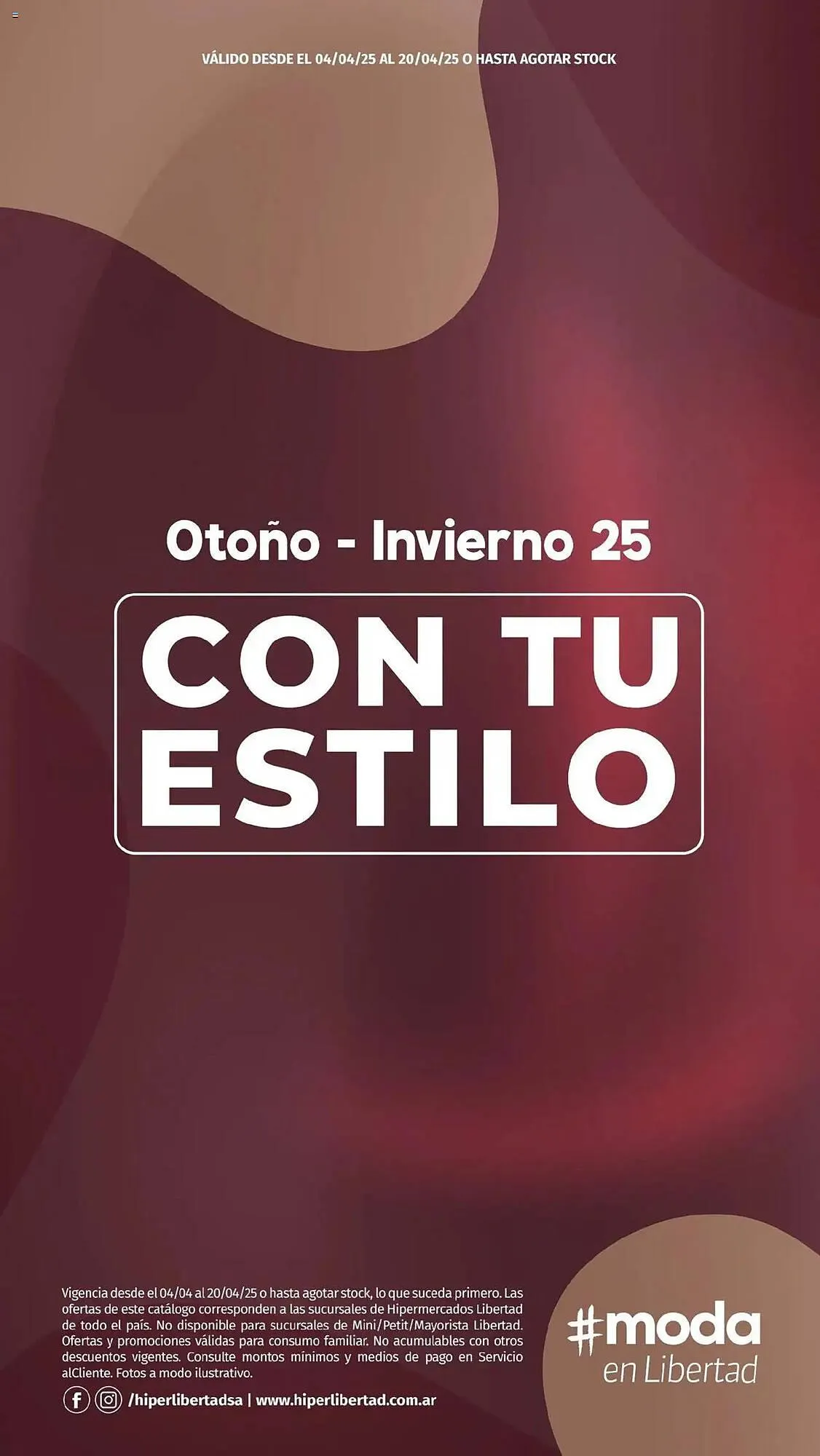 Ofertas de Catálogo Hipermercado Libertad 4 de abril al 20 de abril 2025 - Página 1 del catálogo
