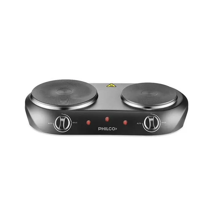 Anafe Eléctrico 2 Hornallas Philco ANPH2RBP 2500 Watts