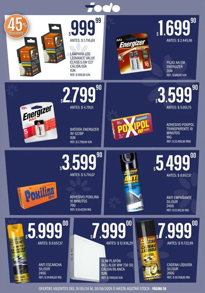 Ofertas de Catálogo Supermercados Todo 31 de mayo al 20 de junio 2024 - Página 30 del catálogo