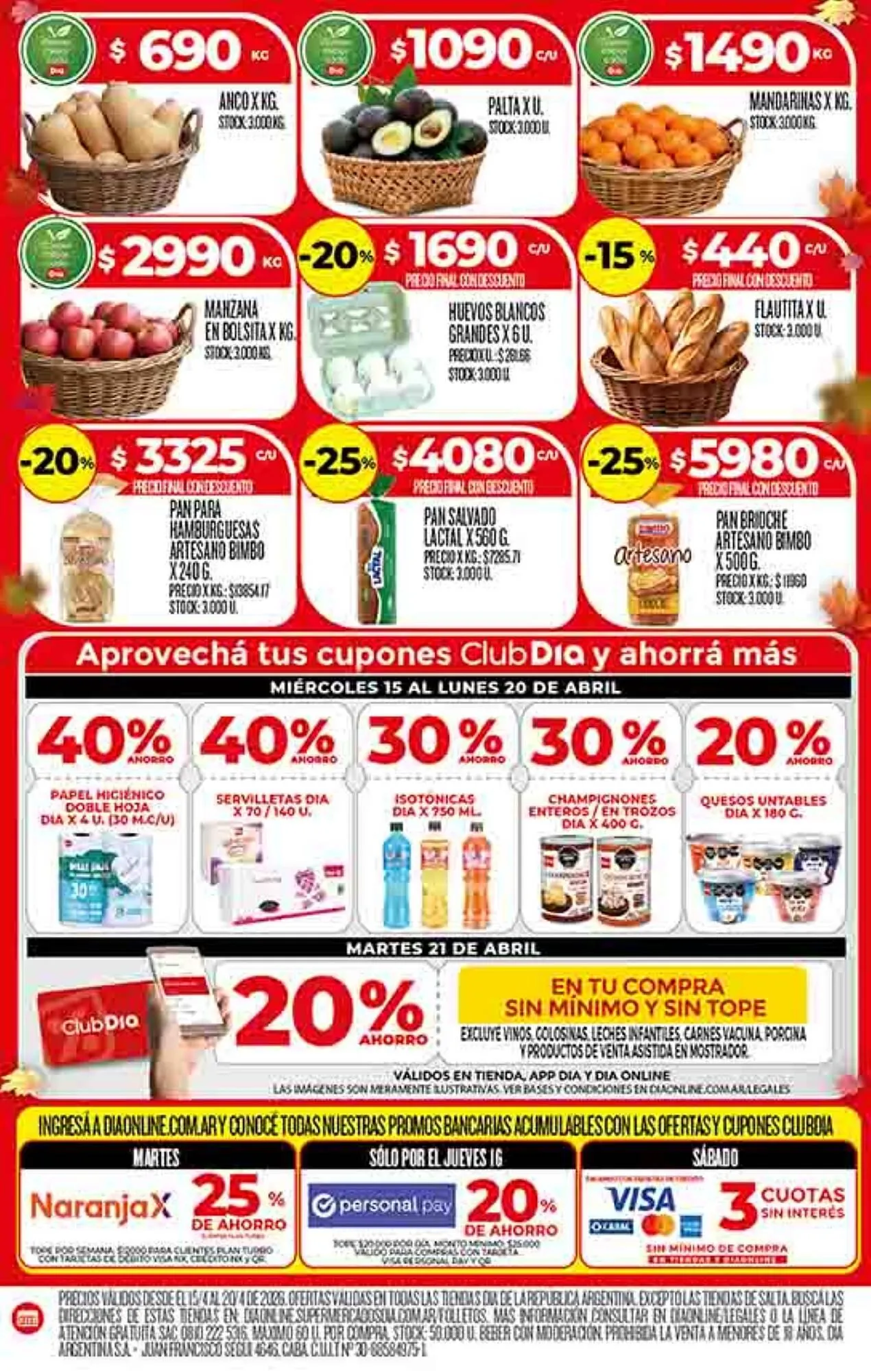 Ofertas de Folleto Supermercados DIA 15 de abril al 20 de abril 2026 - Página 4 del catálogo