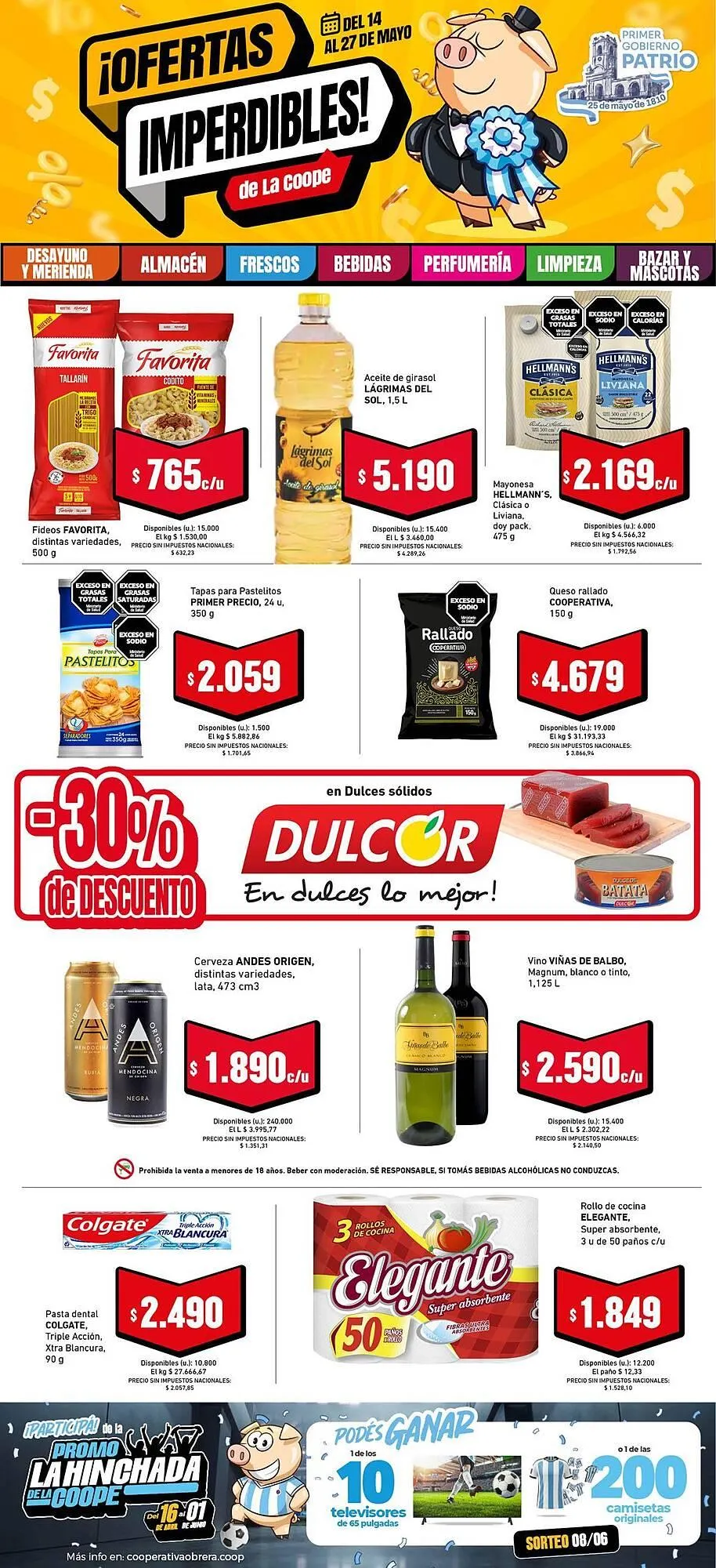 Ofertas de Catálogo Cooperativa Obrera 14 de mayo al 27 de mayo 2026 - Página 1 del catálogo