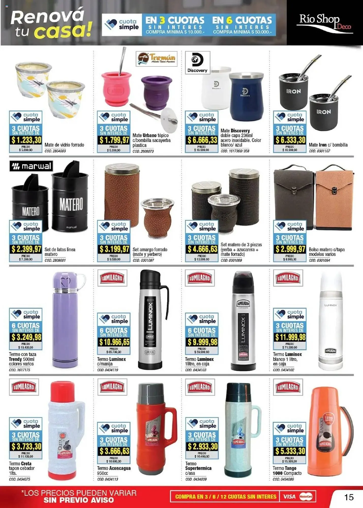 Ofertas de Catálogo Rio Shop Deco 20 de marzo al 30 de abril 2025 - Página 15 del catálogo