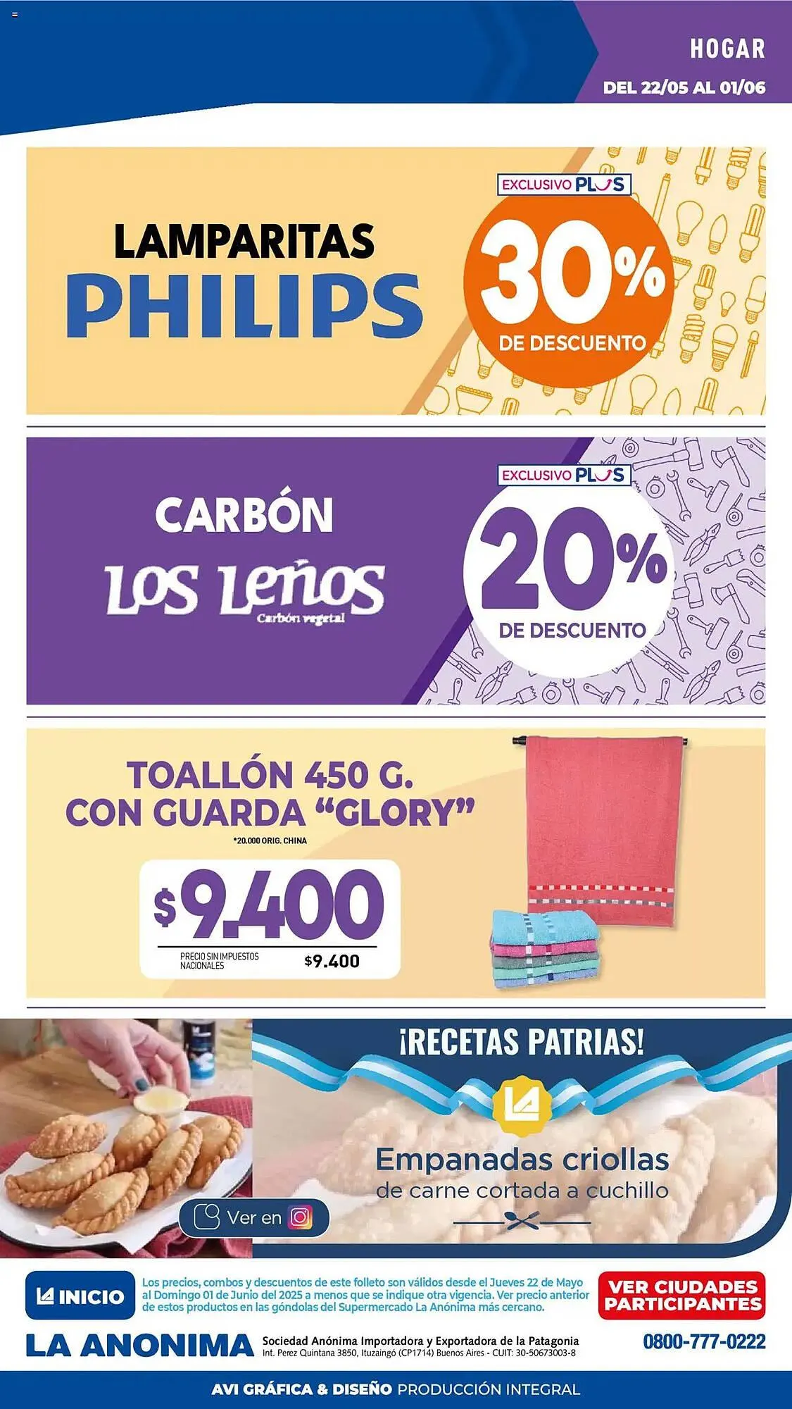 Ofertas de Catálogo La Anonima 22 de mayo al 2 de junio 2025 - Página 111 del catálogo