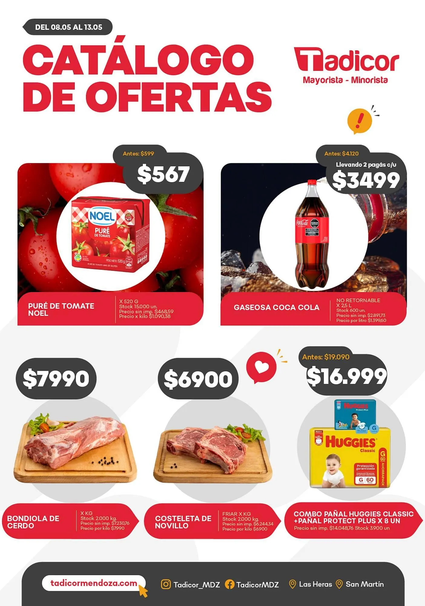 Ofertas de Catálogo Supermercados Tadicor 7 de mayo al 13 de mayo 2025 - Página 1 del catálogo