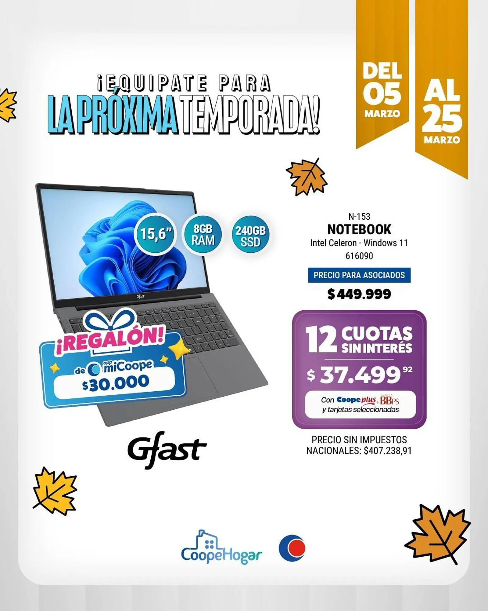 Ofertas de Catálogo Cooperativa Obrera 9 de marzo al 25 de marzo 2026 - Página 4 del catálogo