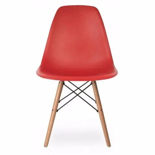 Silla Eames ideal comedor living roja