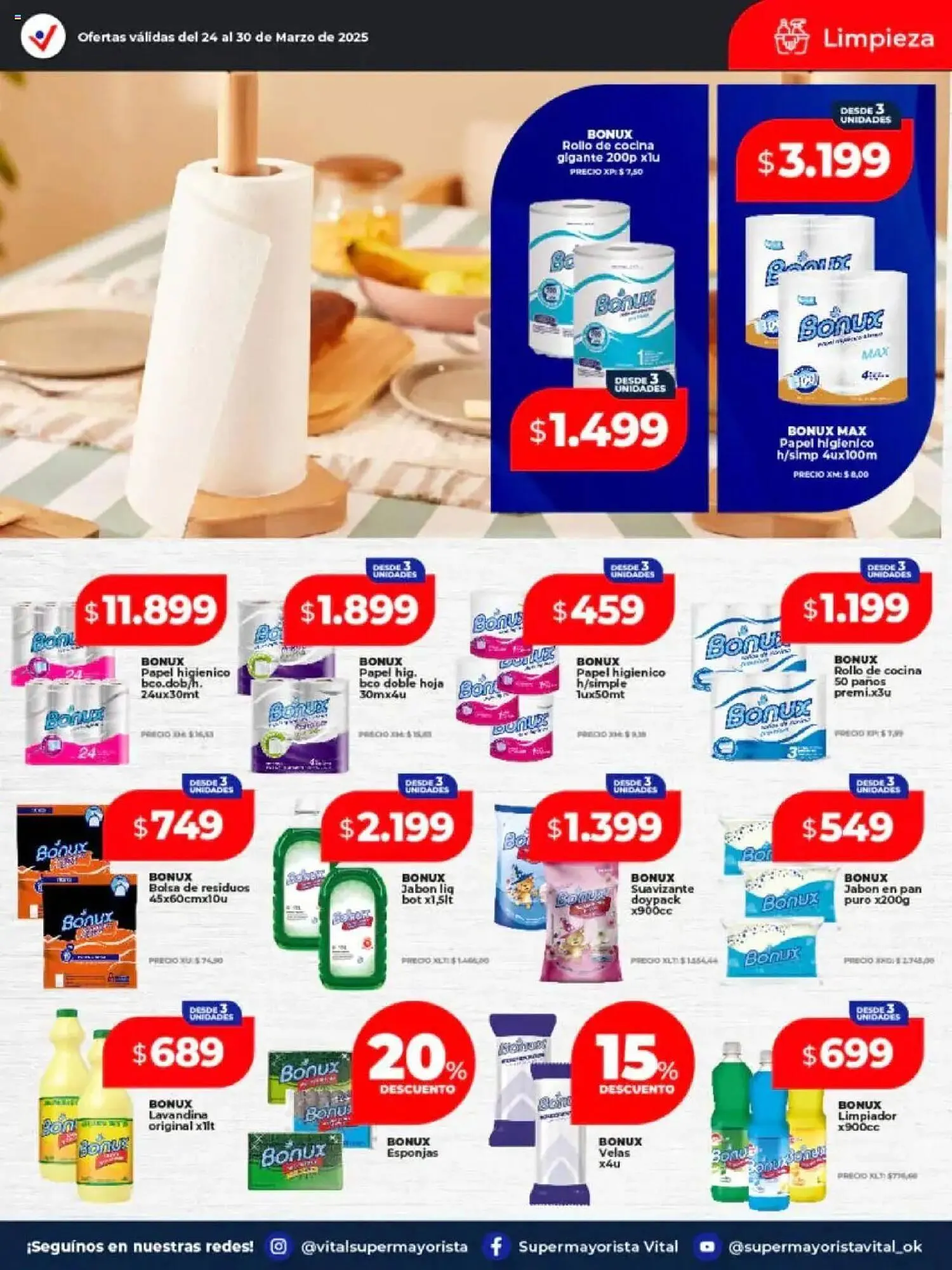 Ofertas de Catálogo Supermayorista Vital 24 de marzo al 30 de marzo 2025 - Página 11 del catálogo