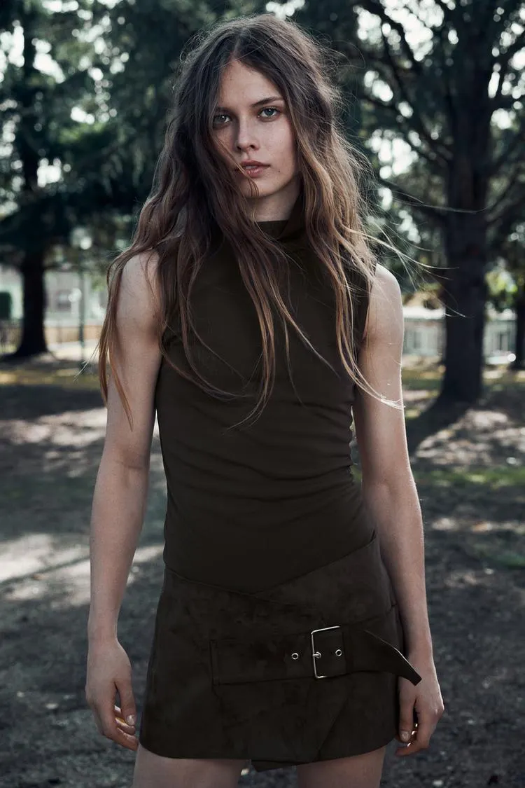 VESTIDO MONO COMBINADO EFECTO ANTE