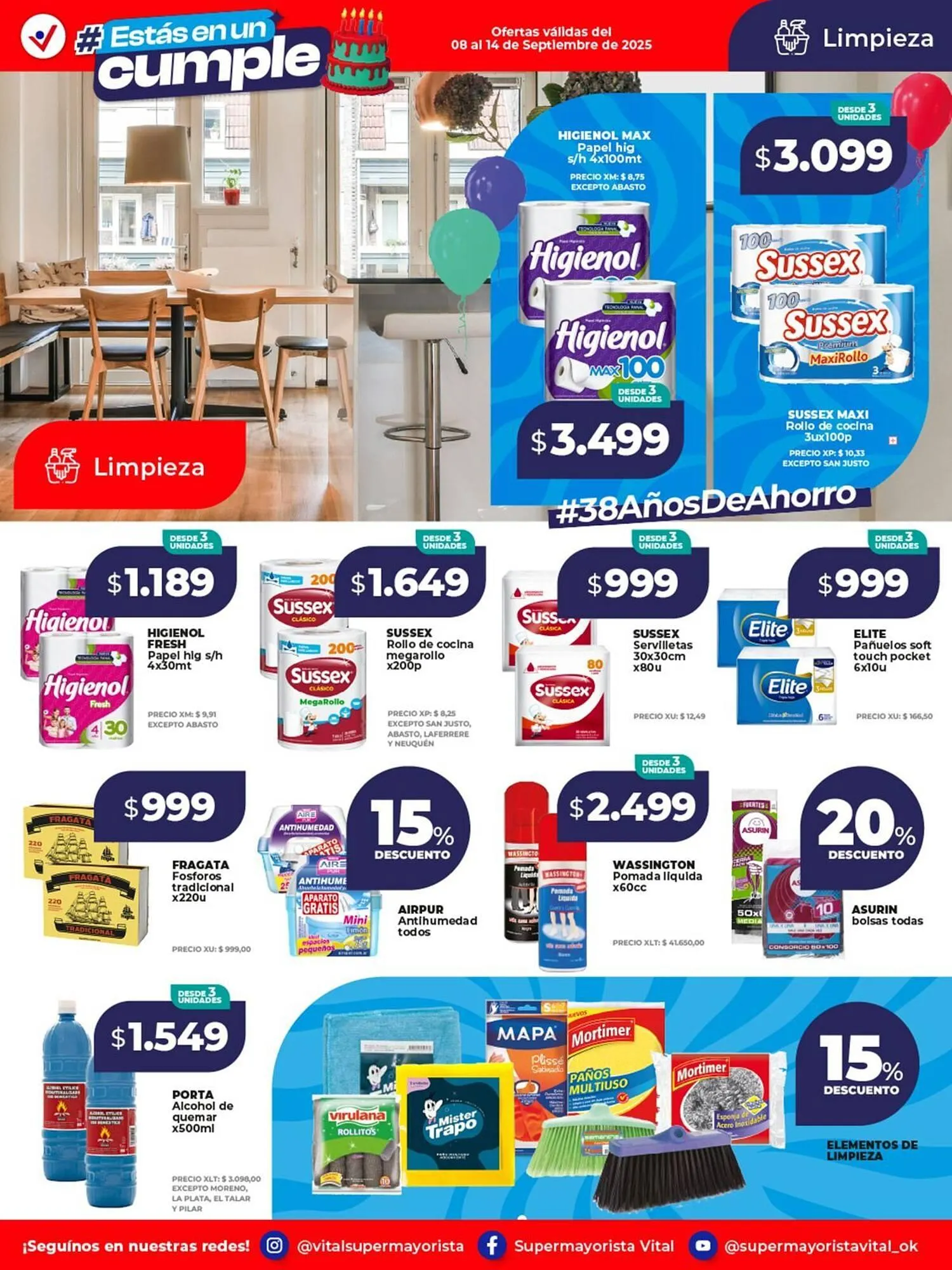 Ofertas de Catálogo Supermayorista Vital 8 de septiembre al 14 de septiembre 2025 - Página 10 del catálogo