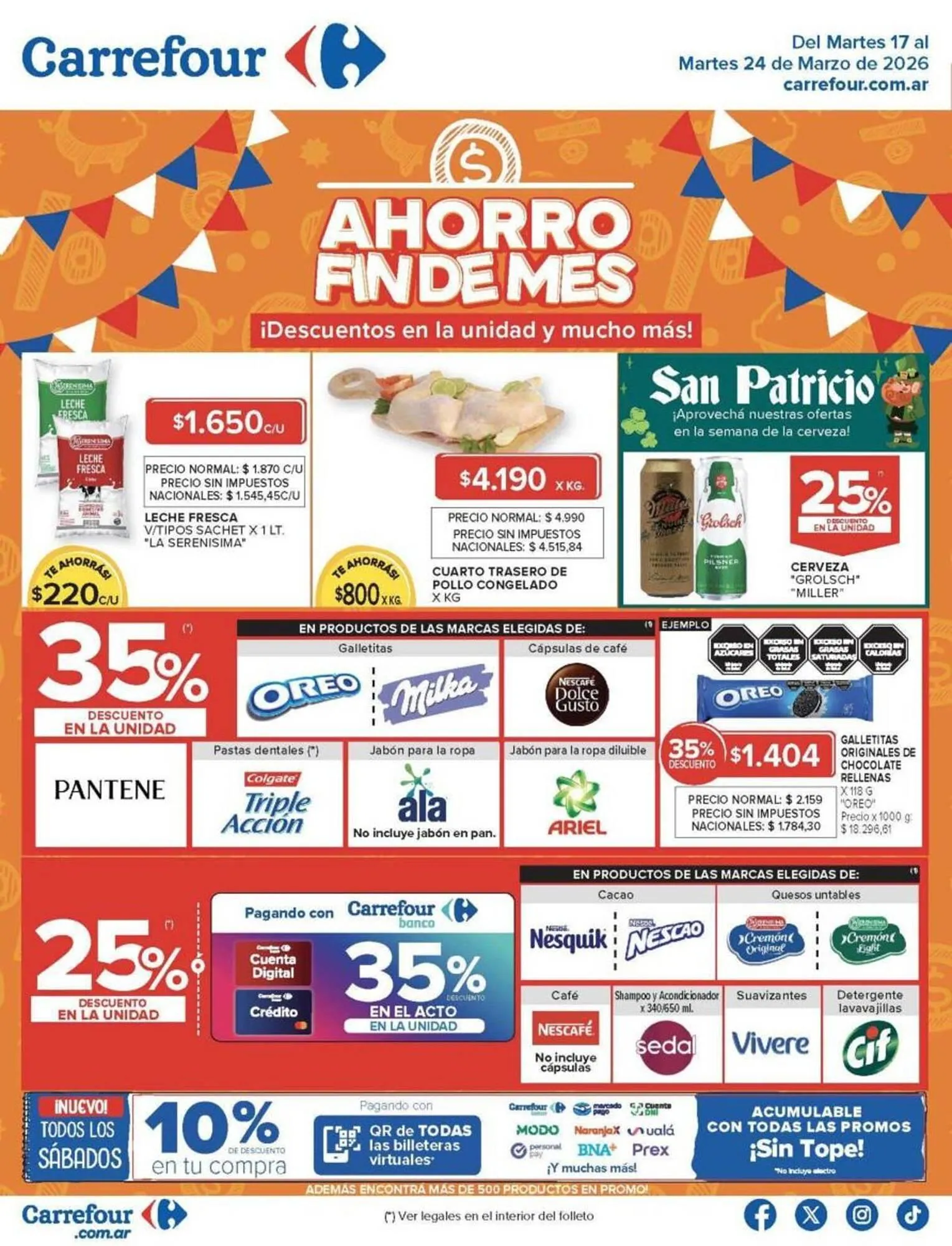 Ofertas de Catálogo Carrefour 17 de marzo al 25 de marzo 2026 - Página 1 del catálogo